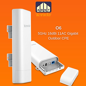 Thiết bị thu phát wifi ngoài trời tốc độ cao phạm vi 10km CPE O6 Tenda hàng chính hãng