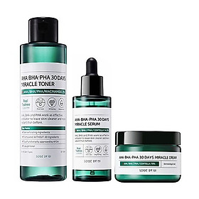 Bộ giảm mụn hoàn hảo Some By Mi AHA-BHA-PHA 30 Days Miracle
