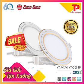 Mua Đèn LED Panel Tròn Đổi màu 90/7W Rạng Đông siêu mỏng kiểu dáng sang trọng  thay thế đèn compact âm trần 11W  tiết kiệm 50% điện  ... Model: PT05 90/7W.