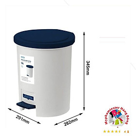 Mua (INOCHI siêu rẻ) Thùng rác tròn  đạp chân HIRO  hàng đẹp  đủ size