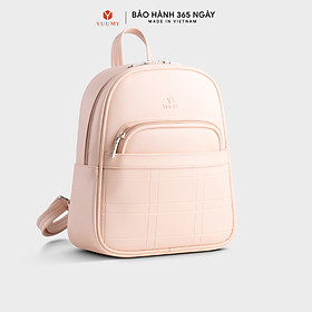 Balo Yuumy ( Thời trang nữ họa tiết đường kẻ ô vuông cỡ trung - Balo da Seasand YBA101 )
