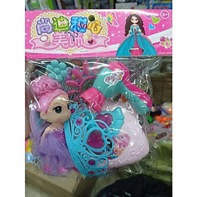 Đồ chơi bé gái búp bê chi bi dễ thương tích hợp couple đôi cho bé và búp bê cùng diện A28
