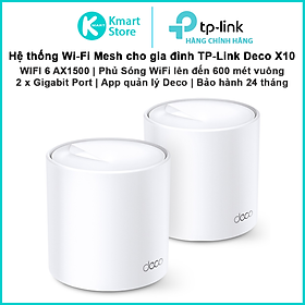 Mua Bộ phát sóng Mesh WIFI 6 TP-Link Deco X10 | WIFI 6 AX1500 2 băng tần | Vùng phủ sóng rộng | Bảo hành 2 năm | Hàng Chính Hãng