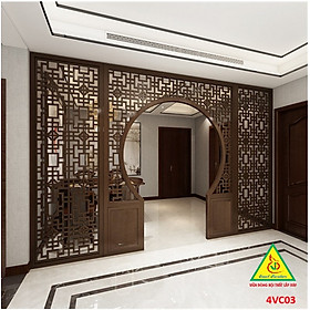 Mua Vách ngăn cổng   vách ngăn phòng khách   vách ngăn phòng khách hiện đại 4VC03 - Nội thất lắp ráp Viễn Đông Adv
