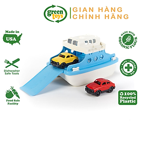 Bộ Đồ Chơi Phà Chở Xe Ô Tô Green Toys - Trắng/Xanh Dương