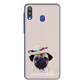 Ốp lưng điện thoại Samsung Galaxy M20 hình Cún Cưng Đội Nón Mẫu 2