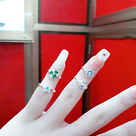 Nhẫn bạc bé gái đính đá cao cấp YN JEWELRY