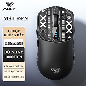 Mua Chuột không dây chuyên game AULA SC580 trọng lượng cực nhẹ 82g với độ nhạy lên đến 10000DPI dành cho game thủ - Hàng Chính Hãng
