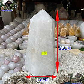 Mua Trụ lục giác thạch anh trắng dành cho người mệnh kim-5.8kg (KT: 25x14 (cm)-T575