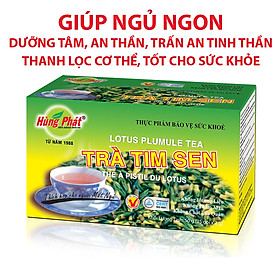 Trà Tim Sen 50g (25 gói x 2g) - Hỗ Trợ Cải Thiện Giấc Ngủ, Trấn An Tinh Thần, Làm Da Đẹp, Dáng Xinh - Thương Hiệu Hùng Phát