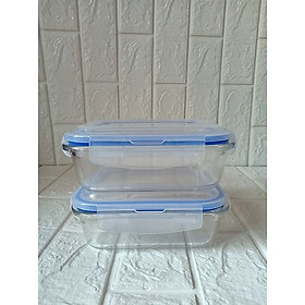 bộ 2 hộp thủy tinh đựng thực phẩm loại 1000ml