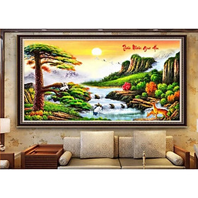 Mua Tranh đính đá Phong Cảnh Thiên Nhiên Giao Hoà Vs387 (120x60) chưa đính
