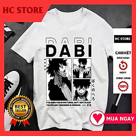 Aó thun Dabi My Hero Academia anime manga form rộng unsex độc chất giá siêu rẻ