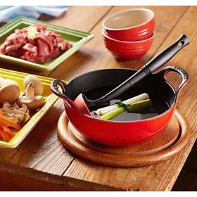 Chảo gang LE CREUSET BALTI 24cm Hàng Chính Hãng