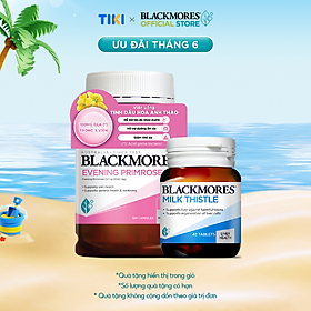 Combo Tinh Dầu Hoa Anh Thảo Hỗ Trợ Cân Bằng Nội Tiết Tố Blackmores Evening Primrose Oil Lọ 190 Viên và Viên Uống Hỗ Trợ Bảo Vệ Và Phục Hồi Tế Bào Gan Blackmores Milk Thistle Lọ 42 Viên