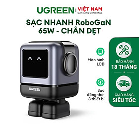 Mua Sạc nhanh RoboGaN 65W UGREEN CD361 | Sạc đồng thời 3 thiết bị | Màn hình LCD | Hàng chính hãng - Bảo hành 18 tháng 1 đổi 1 | 15570
