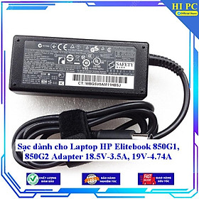 Sạc dành cho Laptop HP Elitebook 850G1 850G2 Adapter 18.5V-3.5A 19V-4.74A - Kèm Dây nguồn - Hàng Nhập Khẩu