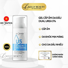 Gel Cấp Ẩm DrCeutics Dual Urea 5% Invisible Hydrating Gel - Giúp Da Căng Mịn, Cân Bằng Dầu Nhờn - Kelly Beauty