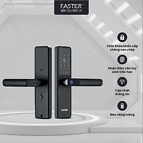 Mua Khóa vân tay FSID 30KBL  FASTER mở bằng sinh trắc học  app điều khiển  thẻ từ  mật mã