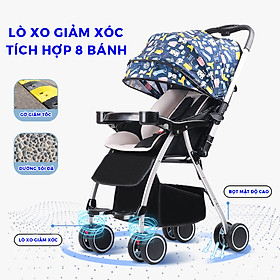 Xe đẩy em bé hai chiều Kawaii Home, Xe đẩy du lịch gấp gọn tiện lợi