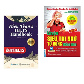 Combo kỹ năng học Tiếng Anh eazy: Luyện siêu trí nhớ từ vựng Tiếng Anh + Cẩm nang tự học IELTS (Tặng kèm BOOKMARK HAPPY LIFE )