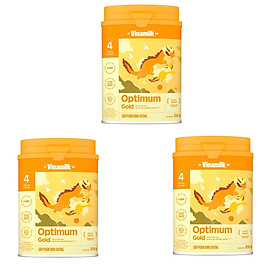 BỘ 3 LON SỮA BỘT OPTIMUM GOLD 4 HỘP THIẾT 900G