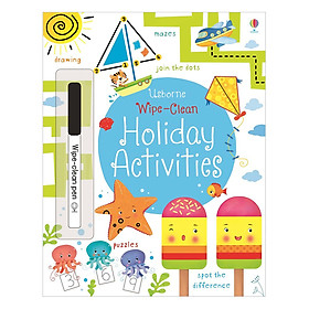 Sách tẩy xóa tiếng Anh - Usborne Holiday Activities