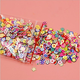 Túi 1000 charm mảnh hạt màu các mẫu thích hợp đổ khuôn epoxy, trang trí ốp điện thoại, DIY