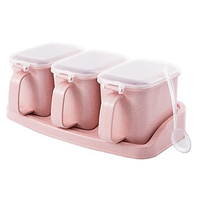 Mua  HSP32  Hộp đựng gia vị   Siêu Sale   Có sẵn  Hũ nhựa sử dụng cho nhà bếp Happyhome