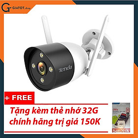 Camera wifi ngoài trời 3.0 có màu ban đêm Tenda CT6 chính hãng