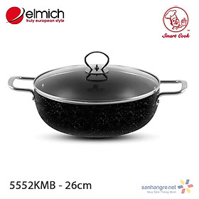 Nồi lẩu chống dính ELMICH , nồi đa năng elmich 26CM SMARTCOOK 5552KMB chính hãng