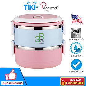 Mua Camen Đựng Cơm La Gourmet Millennium 2 Ngăn (1.4L)-355393