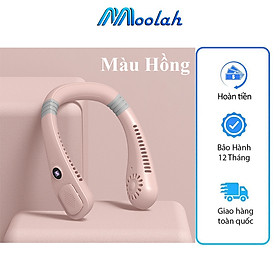 Mua Quạt Mini Đeo Cổ Không Cánh Tích Điện 5 Cấp Độ Màn Hình Đèn Led Quạt Điều Hòa Mini Thiết Kế Gọn Nhẹ Dung Lượng Pin Lớn Thích Hợp Khi Ra Ngoài Thể Dục Thể Thao