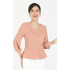 Áo peplum xếp ly ngực LAMER L61B20Q035