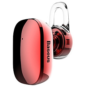 Mua Tai nghe Bluetooth Baseus Encok Mini Wireless Earphone kết nối cùng lúc 2 thiết bị (5h đàm thoại  Bluetooth 4.1  Cảm ứng chạm) (Đỏ) - Hàng chính hãng
