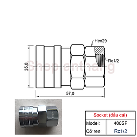 Mua Khớp nối nhanh khí nén SF(ổ cắm) - Nitto (Nhật Bản)