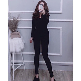 BỘ QUẦN ÁO LEN TĂM GIỮ NHIỆT ÔM BODY CHO NỮ