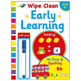 [Download Sách] Wipe Clean Bind Up 4+ - Early Learning (With Pen)