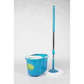 Bộ lau nhà đa năng 360 độ cây inox (màu sắc ngẫu nhiên)