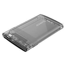 Hình ảnh Hộp Đựng Ổ Cứng Di Động HDD Box 2.5 ORICO 2139C3-G2 USB3.1 Gen2 Type-C/2.5 Nhựa Trong Suốt - Hàng Chính Hãng