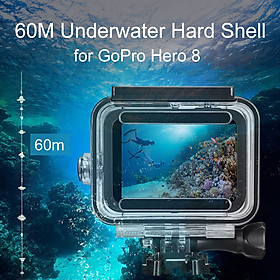 60m Underwater Waterproof Hard Shell for GoPro Hero 8 Black Protective Shell Cover Housing Camera Lens 60M Diving