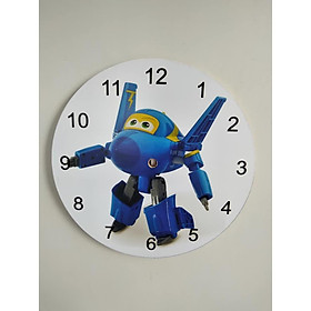 Đồng hồ treo tường hình Robot xanh cho trẻ em