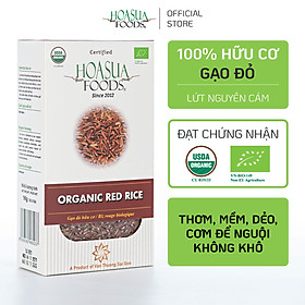 Gạo Đỏ Hữu Cơ HOA SUA FOODS – thơm mềm xốp dinh dưỡng 1KG
