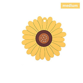 Sunflower Placemat Table Mat Tableware Pad pvc Waterproof Heat Insulation Non-Slip Placemat Soft kitchen Washable Bowl Coaster