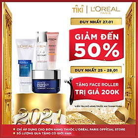 Bộ kem dưỡng trắng da giảm thâm nám cơ bản L'Oreal Paris White Perfect