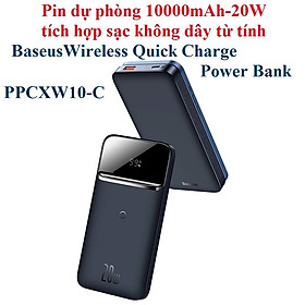 Mua  10000mAh - 20W  Pin dự phòng không dây nam châm Baseus Magnetic Wireless Quick Charging Power Bank PPCXW10-C - Hàng chính hãng