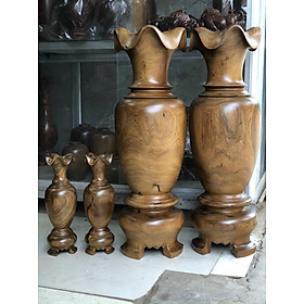 Mua Cặp lục bình ( lộc bình ) bằng gỗ bách xanh thơm nức kt cao 65×21cm