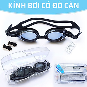 Kính Bơi Cận (CÓ THỂ LỆCH ĐỘ), Chống TRẦY, Chống UV, Chống Hấp Hơi