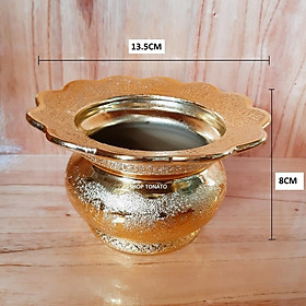 Mua LƯ HƯƠNG BÁT HƯƠNG KIM SA HỨNG NHANG ĐƯỜNG KÍNH 12CM 13.5CM 18CM 21CM 23CM