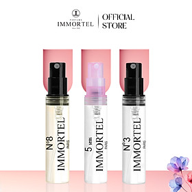 (Hộp 3 | Set 1) Nước Hoa IMMORTEL Paris | 5 Sens, N°8, N°3 | 3x3 mL – EDP Chính Hãng Pháp